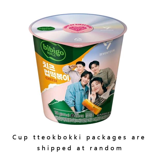 bibigo Šálek Tteokbokki/ Pikantní smažené rýžové koláčky (Originální, Růžové, Sýrové) (10 Možnosti)