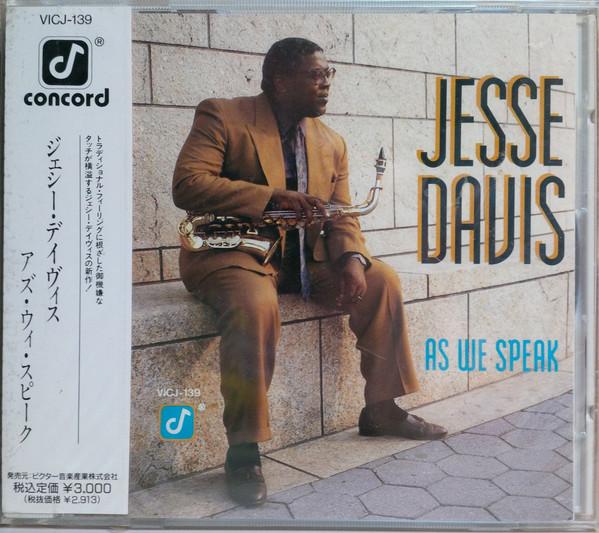 

CD JESSE DAVIS - As We Speak VICJ139PROMO Concord Jazz 1992 Japan Jazz Used