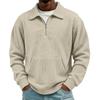 Men's Retro Corduroy Long Sleeve Collared Casual Shirt