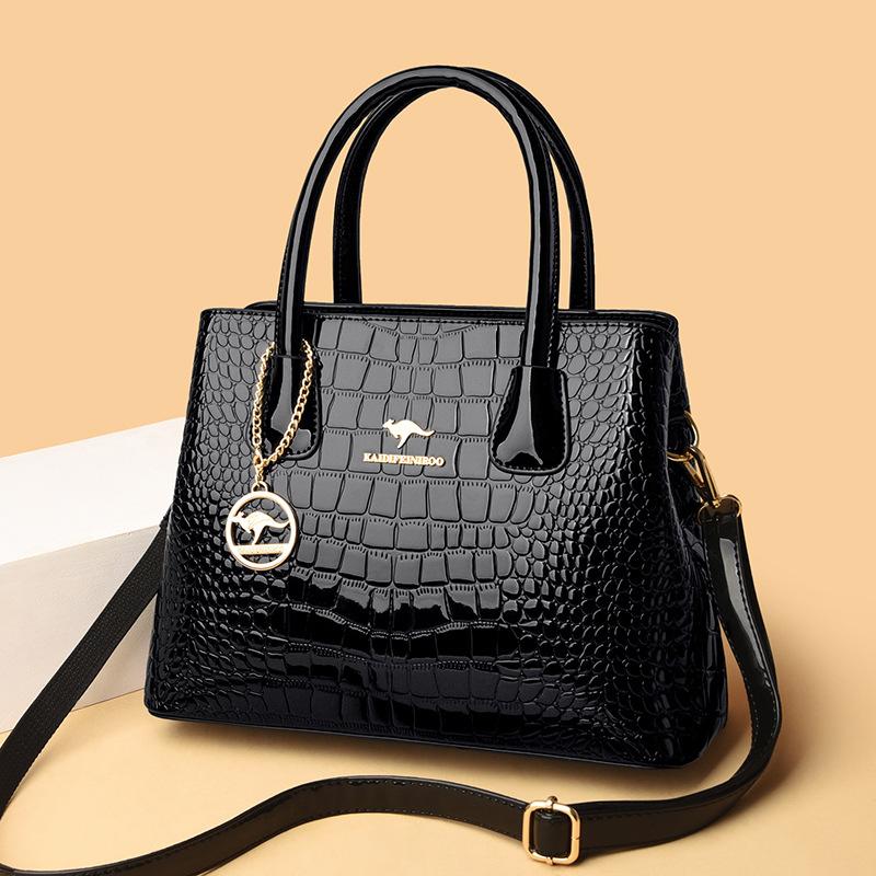 Sac pour femme, nouveau sac à bandoulière, sac à bandoulière simple, sac à main pour femme en cuir verni brillant, sac à main pour femme