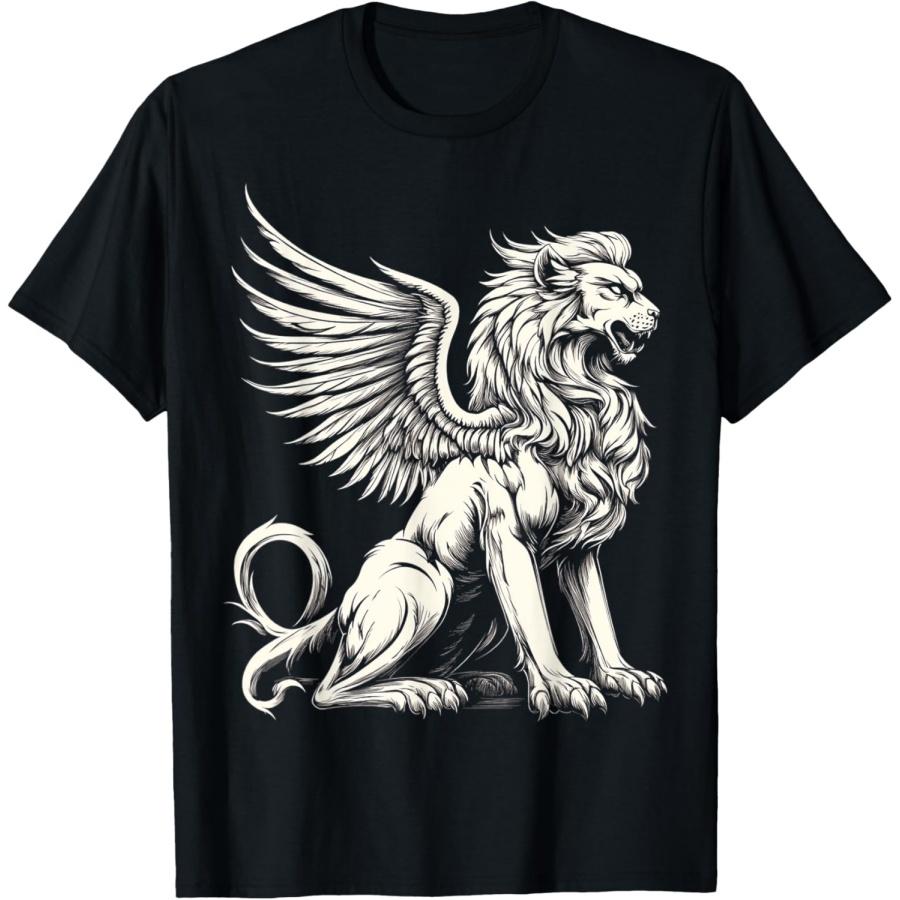 Sphinx Mythical Graphic Fantasy Illustration Sphinx T-Shirt XXXXXL чёрный