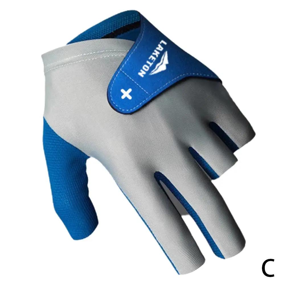 

1Pc Breathable Non-Slip Thin Snooker Gloves Self-Adhesive Cloth Fixed Ice Silk Fingerless Billiard Gloves For Left Hand Ela U7N9 синий
