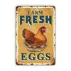 Vintage Metal Tin Sign Wall Art Rustic Kitchen Decor 12x8 Inch