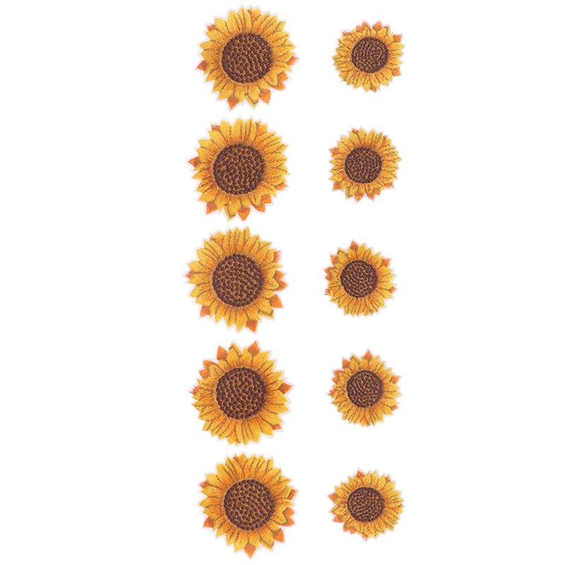 5Pc Flower Patches Sew on/Iron on Applique Embroidered Badge Bag Dress Craft S 5Pc Flower Patches Sew on/Iron on Applique Embroidered Badge Bag Dress Craft S