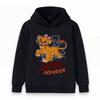 Kids Boys Girls Cute Cartoon Lion Cub Printed Pullover Hoodie, Casual Soft Long Sleeve Sweatshirt For Toddlers, Stylish Daily Outdoor Activity Top For