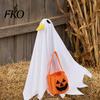 High-quality Halloween Prop Goose Outfit, Ghost Porch Clothes with Pumpkin Bag for 23" Spooky Party Decoration Statue, Accessory Outdoor Patio