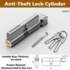 Zinc Eccentric Lock Cylinder Aluminum Alloy Copper Door Lock Accessories Replaceable With Keys Anti-Theft Lock Interior Doors