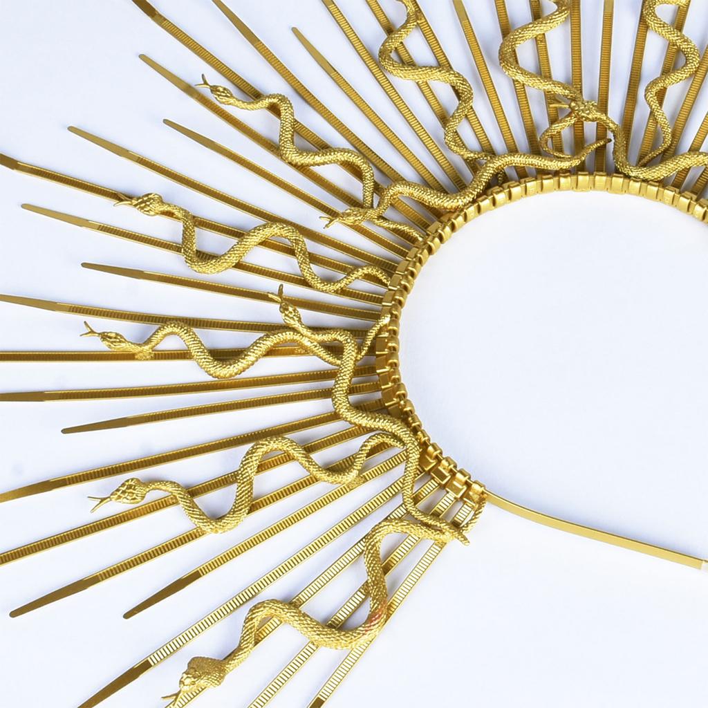 Medusa Snake Hair Band Artistic Gothic Headwear for Party Cosplay Accessory for Music Festivals Nightclubs Livehouse