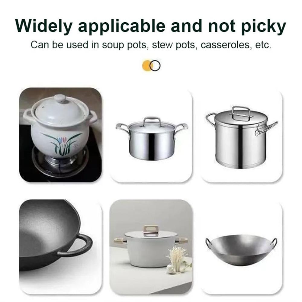 6 PCS Non-Slip Pot Handle Cover Red Grip Handle Sleeve  Frying Pan Stew Pot Steamer