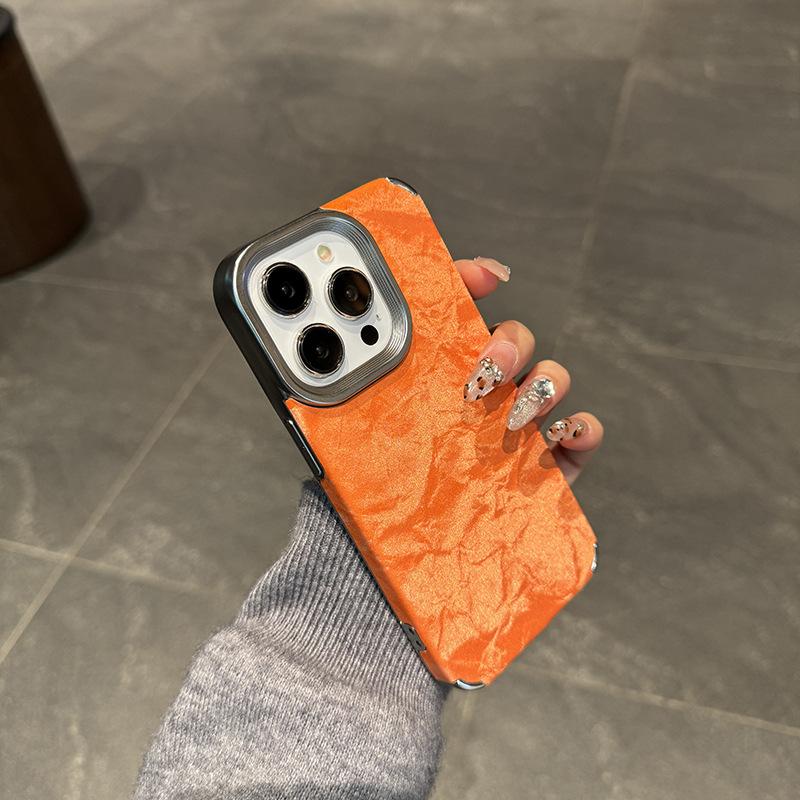 Applicable to iPhone11 simple, large hole electroplating, snow-capped mobile phone case Apple 11 magnetic mobile phone case