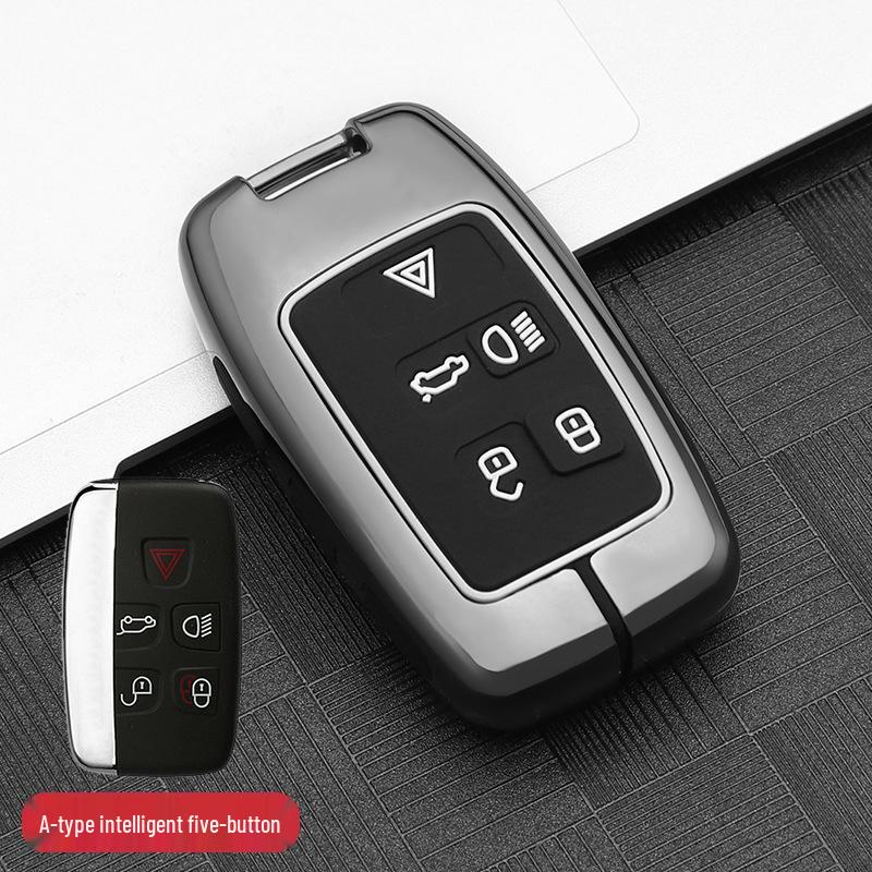 Premium Metal Protective Shell for Jaguar Key - Compatible with XFL/XEL/XJL/FPACE; High-End Men's Key Case with Buckle