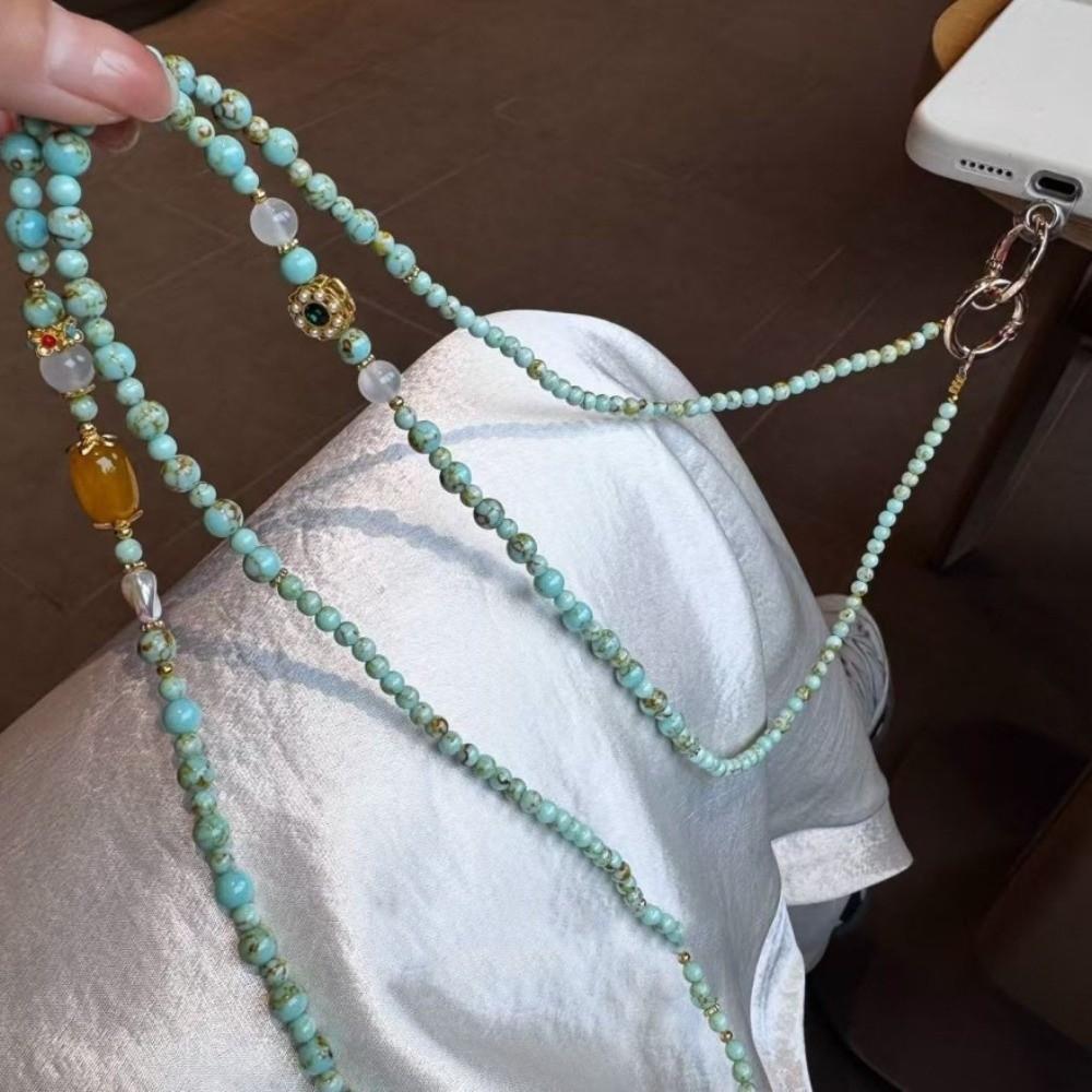 Beaded Phone Charm Long Crossbody Phone Chain Universal Mobile Phone Lanyard Phone Accessories
