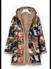 2023 Winter Women's Printed Hooded Sweatshirt with Warm Plush Lining