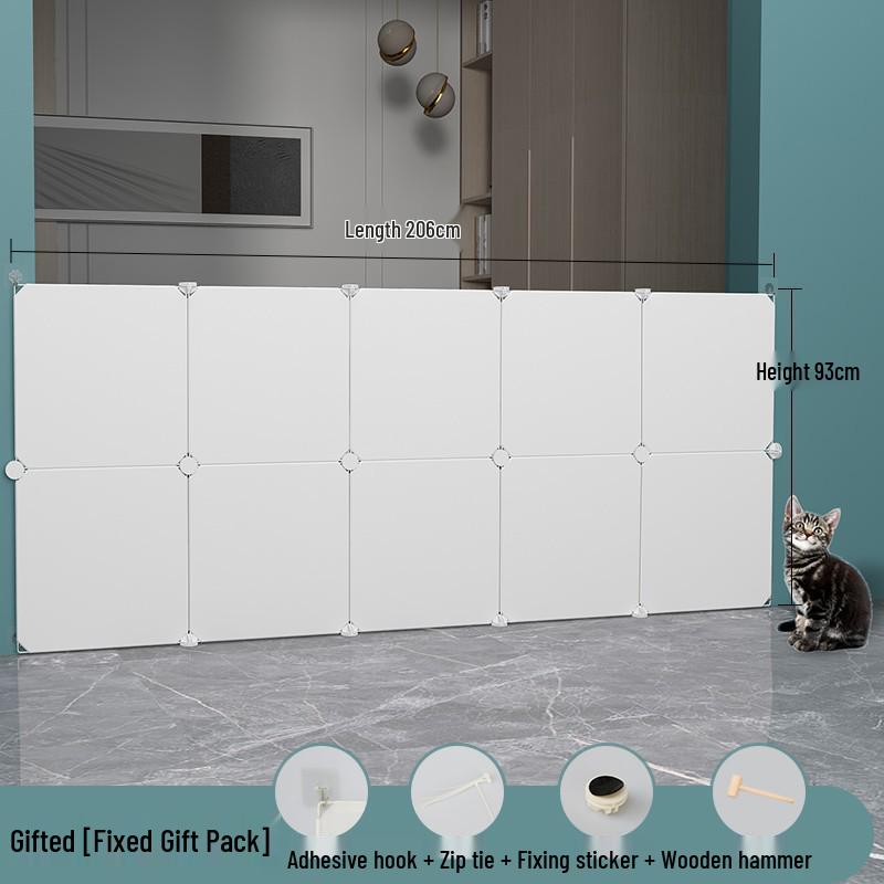 Indoor Pet Barrier: Dog & Cat Net Rail for Doorways and Balconies