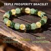 Festive Gifts Green Aventurine Prehnite Citrine Beaded Bracelet Fresh Fashion Jewelry For Women Daily Wear Gift