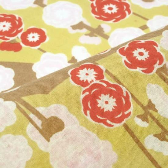 Dyeing Anbo Hand Towel Plum Spring Authentic Made in 35cm x 100cm "Weeping Blossoms, Colors" Dyed, 100% Cotton, Tokuoka, Japan,