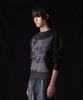 IUGAMAKARAS Cat Graphic Distressed Knit (Charcoal)