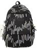 Girls Nylon School Backpack With Letter Pattern And Top Handle For School And Travel