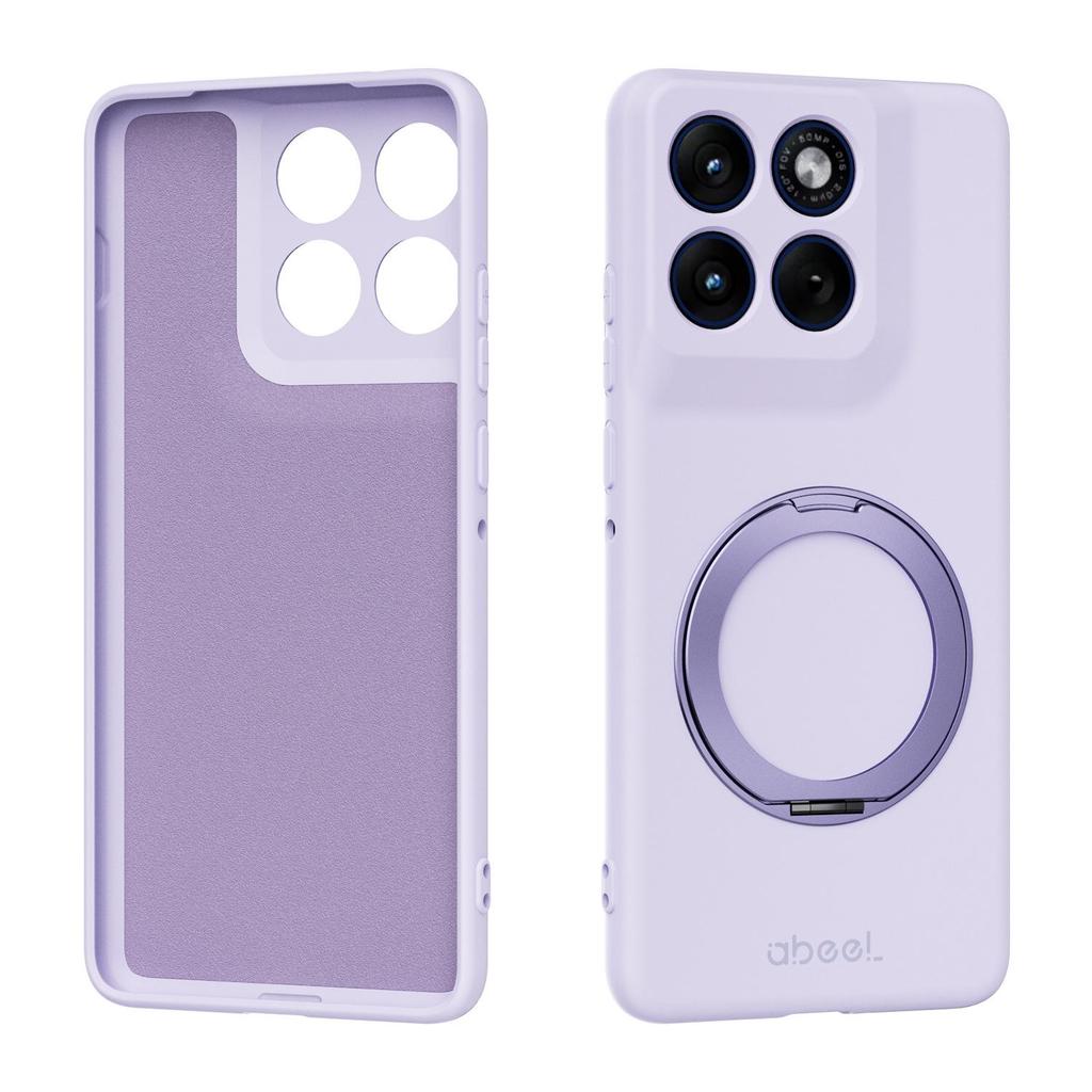Moto Edge 70 Magnetic Rotating Bracket Silicone Case - Fits Moto Edge 60