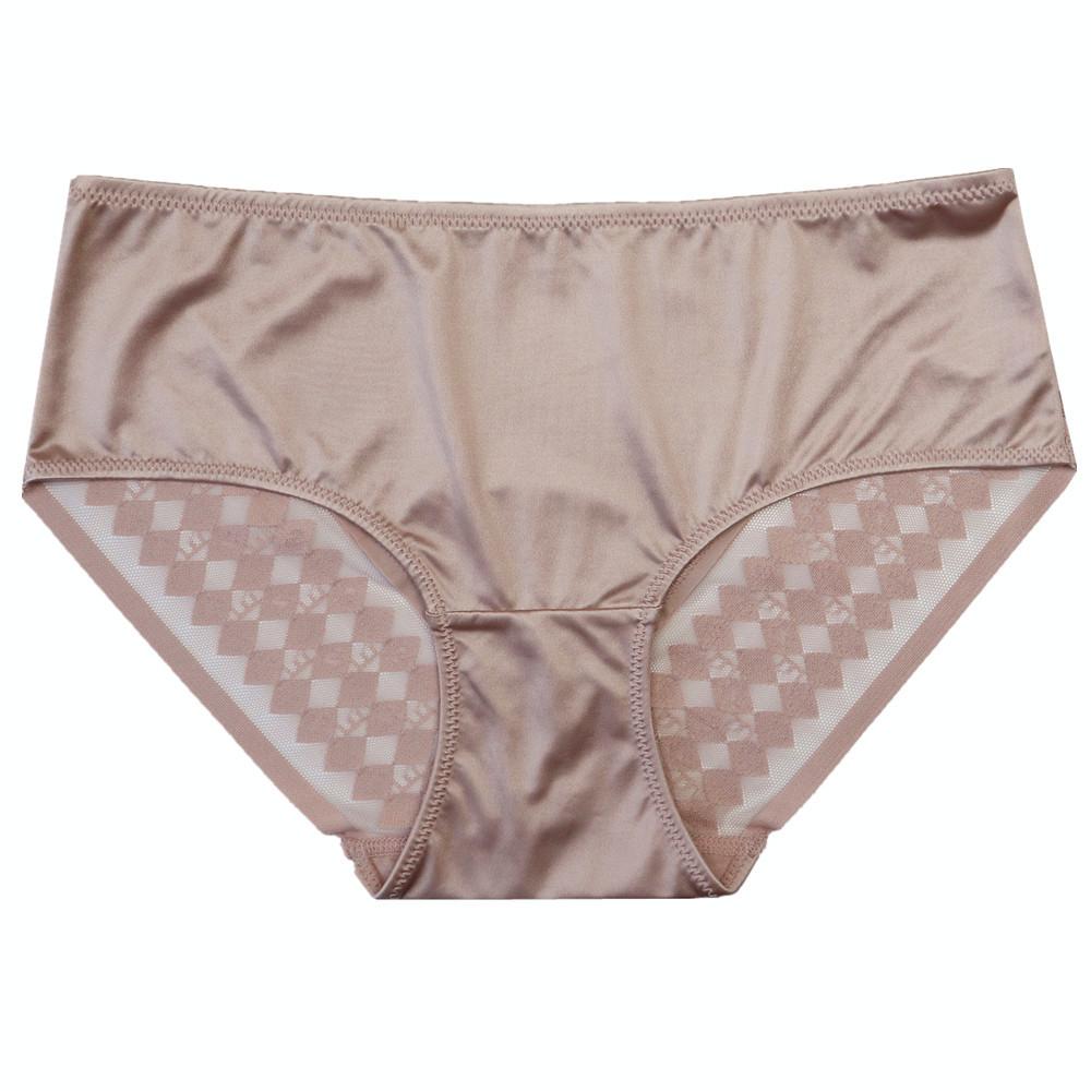 Women's Anti Bacterial Silky Lace Sexy Mid Waist Hip Lift Comfortable Briefs