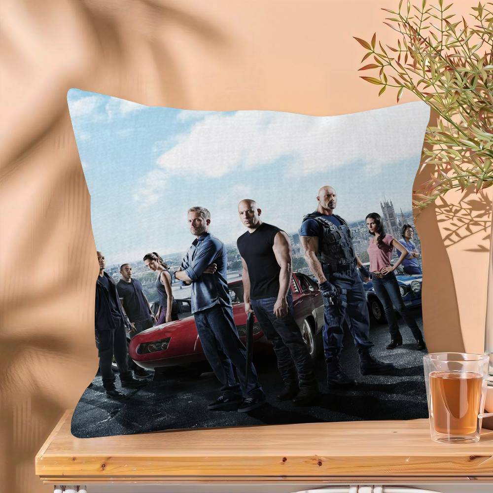 Classic Adventure Crime Movie Fast  Furious Cushion Cover  Cm Polyester Sofa Cushions Decorative Throw Pillows