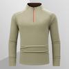 Men S Quick Dry Half Zip Long Sleeve Stand Collar Sports T Shirt