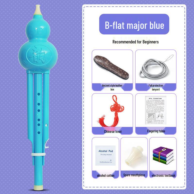 B Flat & C Key Ethnic Gourd Flute for Students & Beginners
