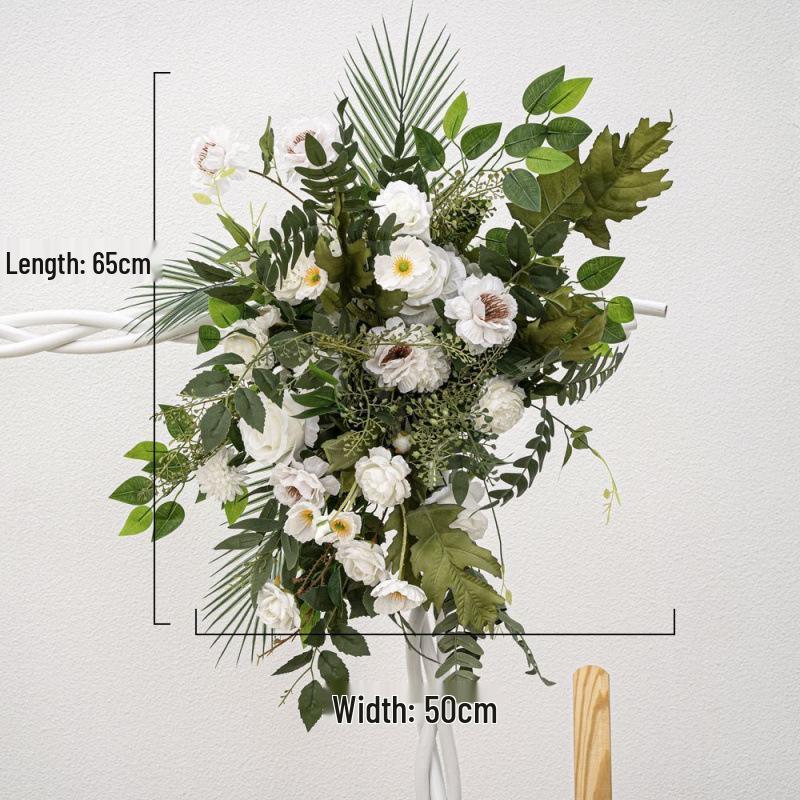 Large Silk Flower Arrangement for Wedding Aisle Decoration