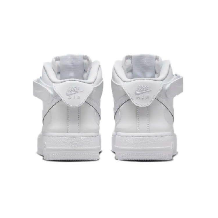 Nike Air Force 1 Mid EasyOn SE GS Triple White Kids Sneakers FN1193-111