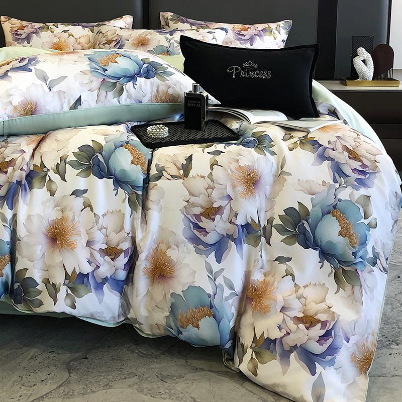 New  Luxury 100% Tencel Bedding Sets - High - Density, High - Count for 1.5m/1.8m/2.0m Beds