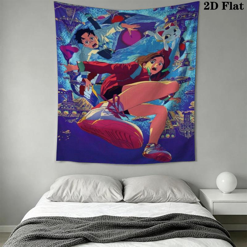 Dandadan ANIME Arazzo da Parete Appeso Estetico Coperta in Tessuto Stampato Arazzi Decorativi per Camera da Letto Soggiorno Arredamento per la Casa