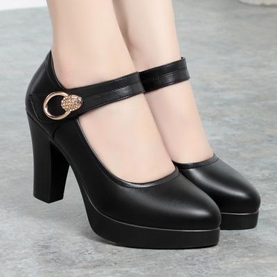 Lente en Herfst Puntige Neus Lage Opening Elegante Effen Kleur Klittenband Modieuze Cheongsam Runway Schoenen Super Hoge Hak Enkele Schoenen voor Vrouwen