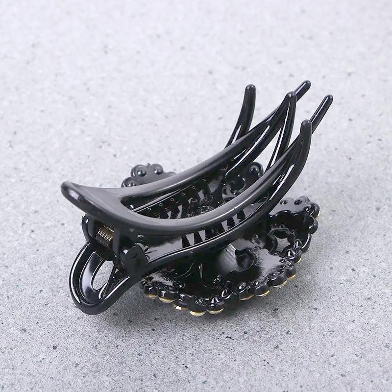 1Pc Hair Claws Hair Clips Hairpin Women's Hairgrip Fashion Duckbill Clip Plastic Rhinestone