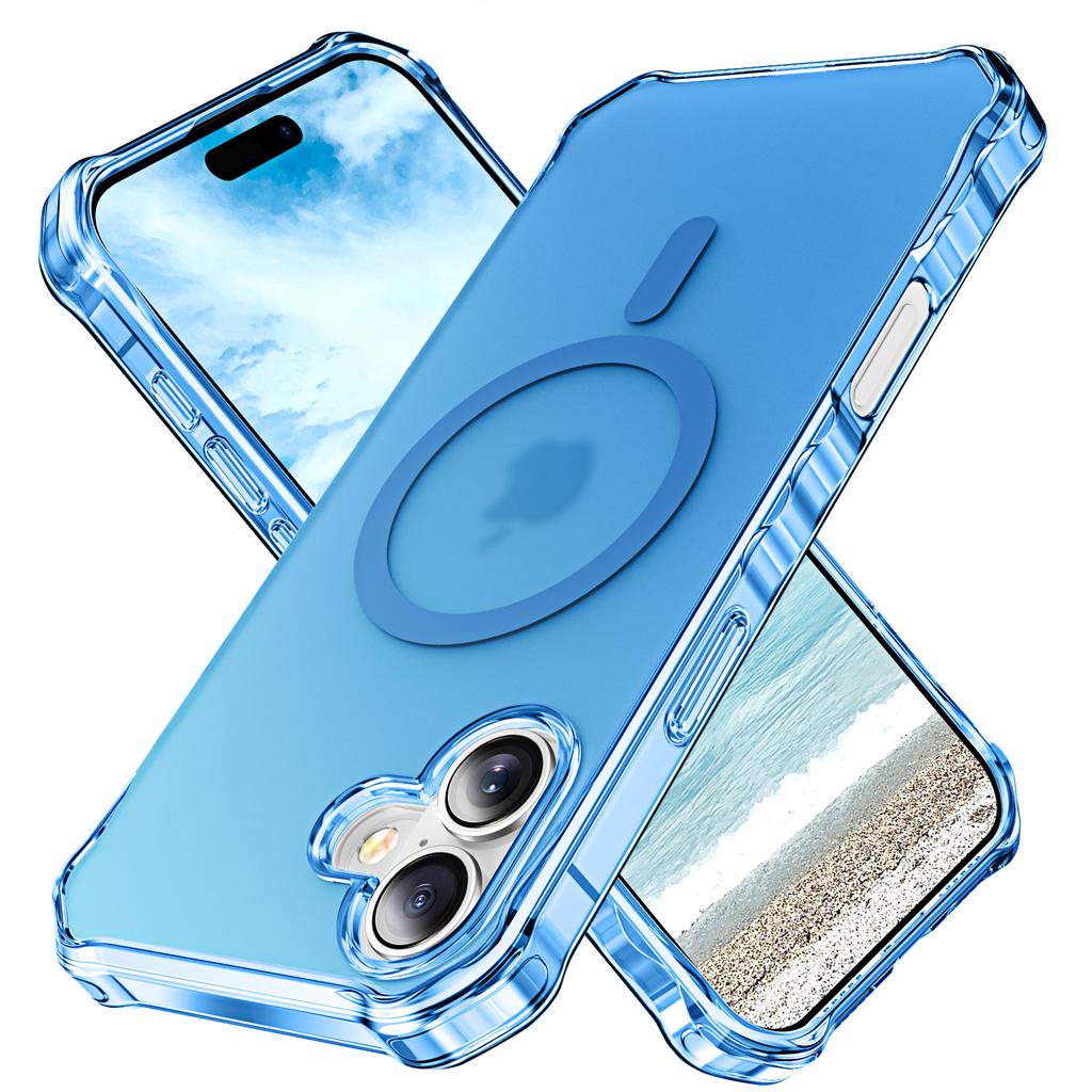 For iPhone Air Case Compatible with MagSafe Small Wavy Edge PC+TPU Phone Cover