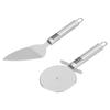 Pizza Cutter 2PCS Stainless Steel Blade Polishing Process Ergonomic Handle Shovel Rolling Cut Pizza