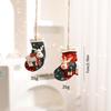 And Snowman Santa Christmas Resin Decor Figures Pendant For Celebration Holiday