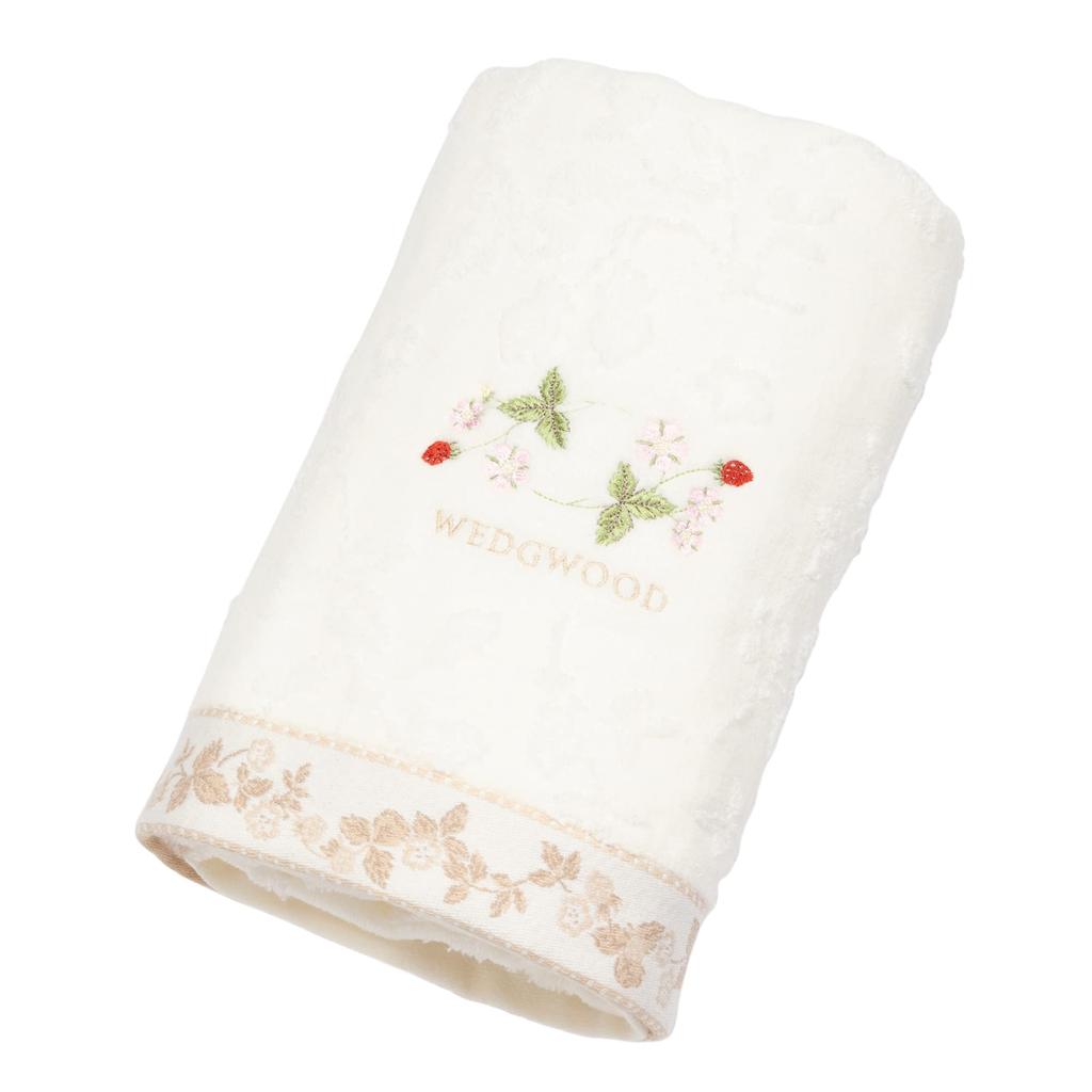 Nishikawa Bath Wedgwood Wild Shirring with and TT11304666720 Towel, 60x120cm, Strawberry, 100% Cotton, No-Twist Yarn, Smooth, Soft, Skin-Friendly,