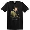 T-shirt Ritratto Liam Gallagher Britpop Leggenda Musicale Occhiali da Sole Fumando Maglietta