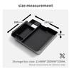 For Ford Ranger (Only Fit E-brake Version) 2024 2025 Armrest Storage Box Car Tray Organizers Accessories Tidying Black