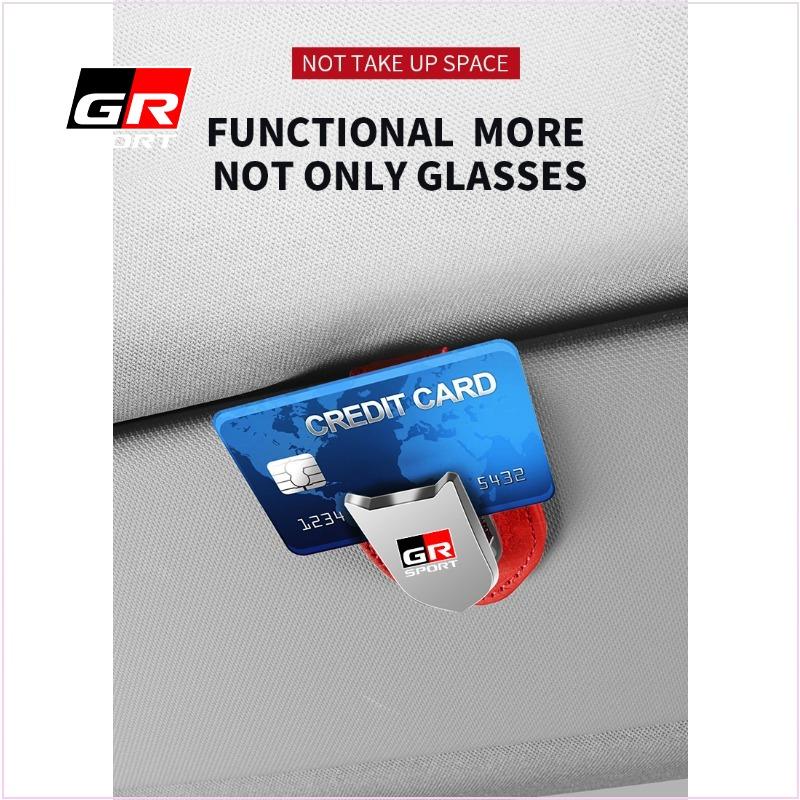 Car Sunglasses Protect Storage Cases Sun Visor Glasses Box Car Styling for Toyota Trd Gr Chr Corolla Yaris Rav4 E150 E120 Land Cruiser