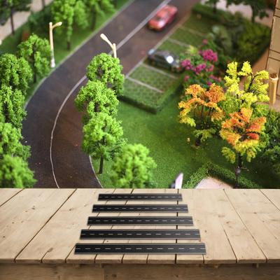 1:160 Road Strips 40mm X 500mm 5Pcs Accessories Model