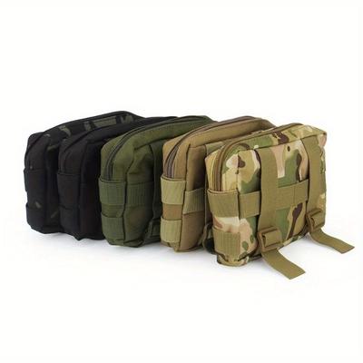 Camping Small Bag Multifunctional Camouflage Tactical Waist Bag EDC Outdoor Tool Pocket Tactical Medical First Aid Bag