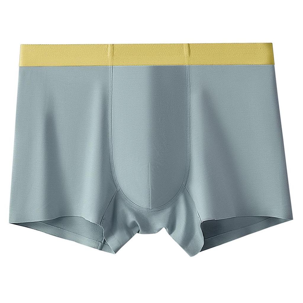 Men's Color Block Modal Underwear: Comfortable, Breathable, Antibacterial Seamless Boxer Briefs for Summer