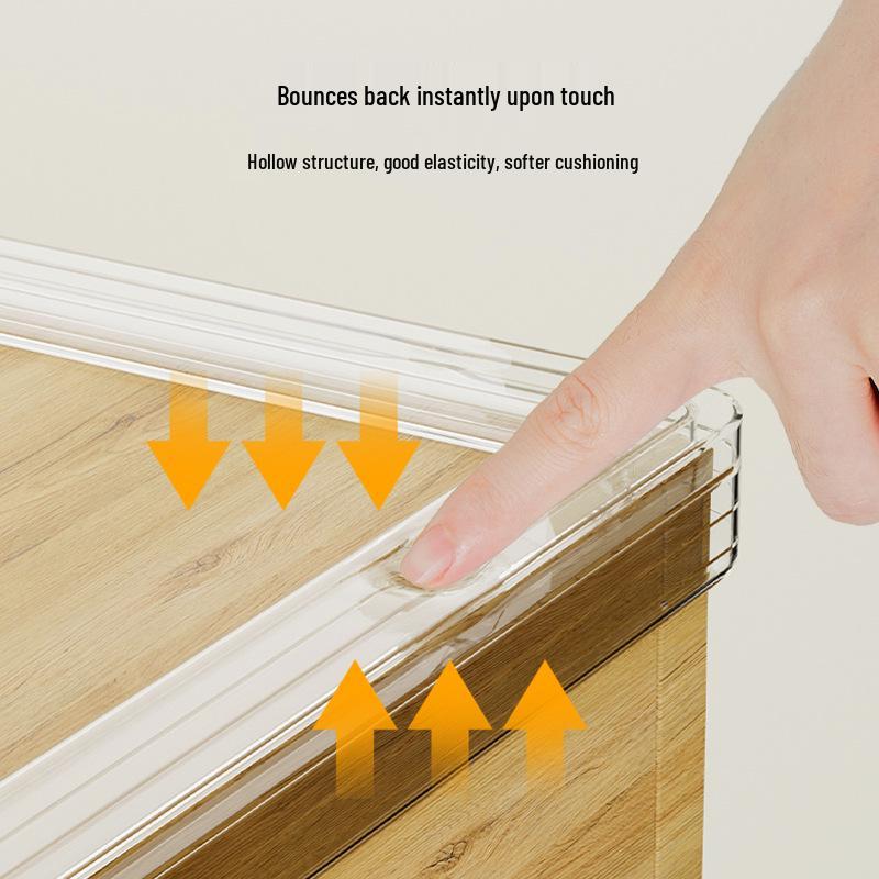 Kids' Clear PVC Anti-Collision Edge Protector Strip for Doors & Cabinets
