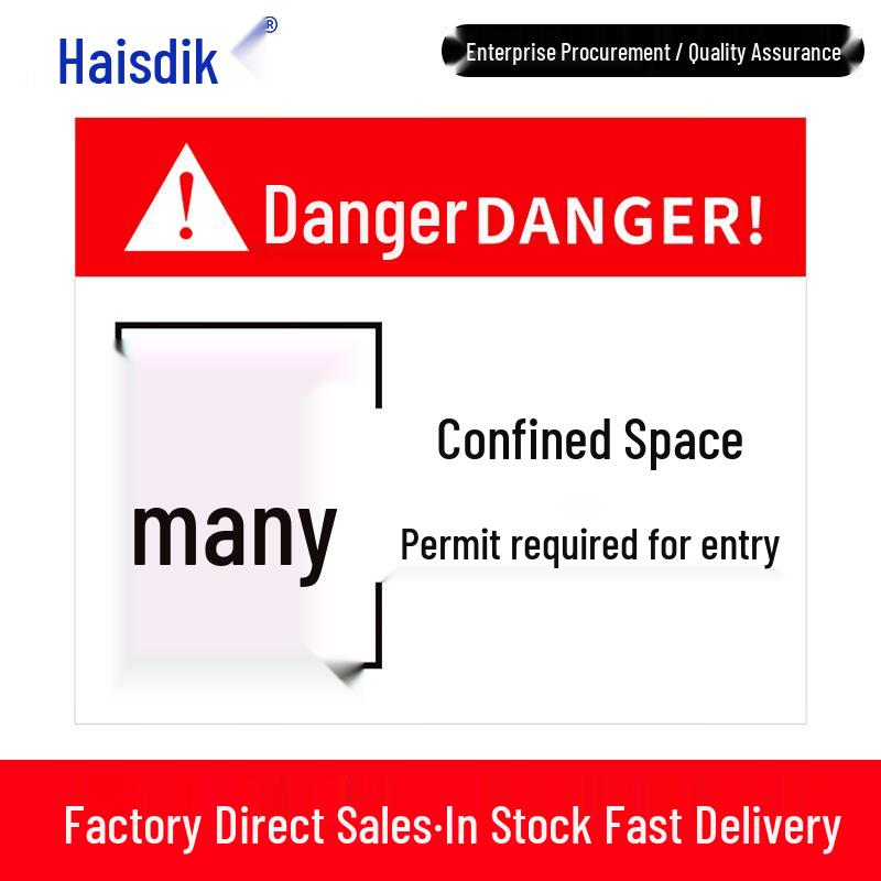 Haissidick PVC Workplace Safety Warning Sign 40x50cm