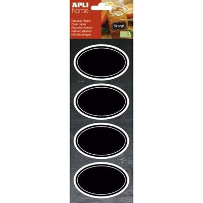 Apli 016766 - Ovale Schieferetiketten Format 80 x 50 mm Handschrift