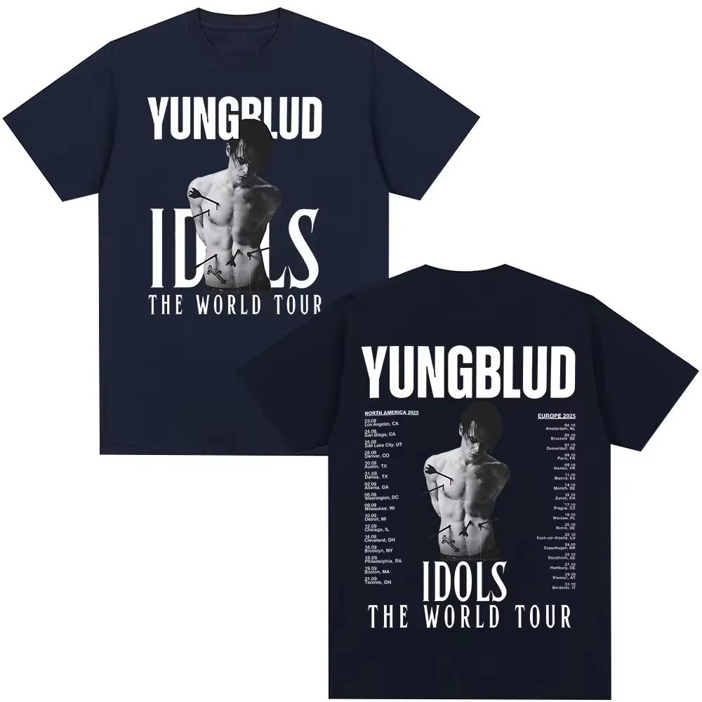 2026 SpringSummer Yungblud IDOLS World Tour Tshirt for Men and Women HipHop Casual Cotton  Street Tshirt   Yungblud IDOLS