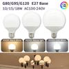 Ampoule LED G80 G95 G120 E27 10 W 15 W 18 W 120 lm/W AC 220 V 127 V CRI90 Économie d'énergie Global Light Lampada Ampoule Lampe Vanity Ampoules