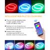 Qasim Angel Eyes Halo Rings Cotton Lights 12V 70MM RGB LED Universal for Car Scooter Motorcycle DRL Fog Light Turn Signal Light APP Bluetooth Control