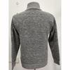 Herren Fleece Dickerer Pullover Halber Reißverschluss Rollkragen Warm Pullover Schlank Gestrickt Wollpullover Frühling